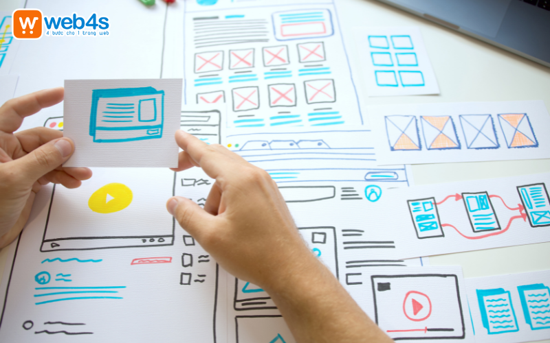 Tổ chức layout website tôm giống logic